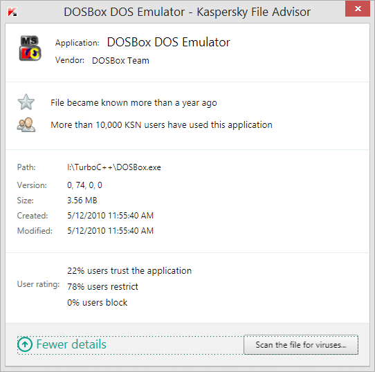 DOSBox-DOS-Emulator-Kaspersky-File-Advisor