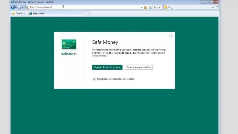How Kaspersky Safe Money 2014 Protect your PC
